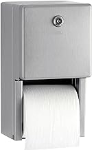 Bobrick Surface-Mounted Multi-Roll Toilet Paper Tissue Dispenser, Satin-Finish Stainless Steel (Model B-2888)