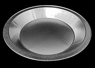 Handi-Foil 9" Smooth-Wall Aluminum 1-3/16" Deep Pie Pan Plate Tin - Heavy Duty! (Pack of 10)