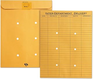 Quality Park 10 x 13 Interoffice Envelopes, with Reusable Redi-Tac Self Seal Closure, for Interoffice Mail, Heavyweight 32 lb Brown Kraft, 100 per Box (Pack of 5)