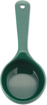 Measure Miser Solid Measuring Spoon with Short Handle by Carlisle FoodService Products – 4 Ounces (Pack of 1), 4.0 fluid_ounces, Acetal, Green, Model 492808