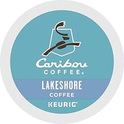 Caribou Coffee Lakeshore Blend, Single-Serve Keurig K-Cup Pods, Medium Roast Coffee, 72 Count