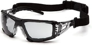 Pyramex Fyxate Safety Glasses Light Gray H2MAX Anti-fog Lens With Foam Padding