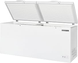 Maxx Cold Select Series Chest Freezer with Split Top, 79"W, 23.6 cu. ft. Storage Capacity, Locking Lids, Garage Ready, in White (MXSH23.6SHC)