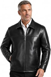 REED Men's New Zealand Lambskin Leather Jacket