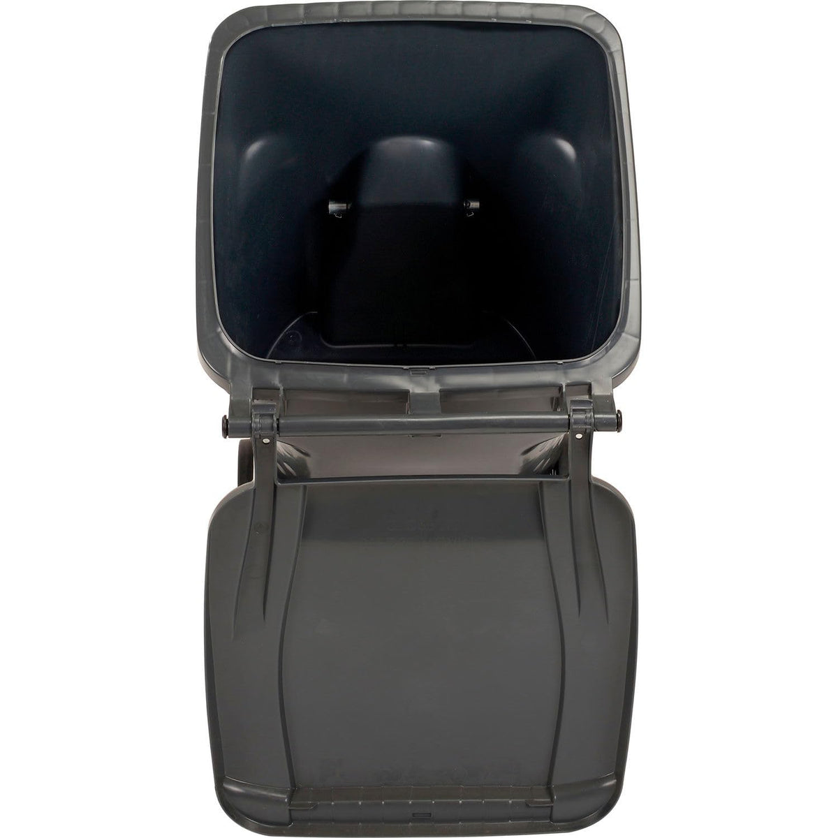 Mobile Heavy Duty Trash Container by OTTO – 26.38 x 25.25 x 42.13 inches, 65.0 gallons, Polyethylene, Gray, Model 237279GY