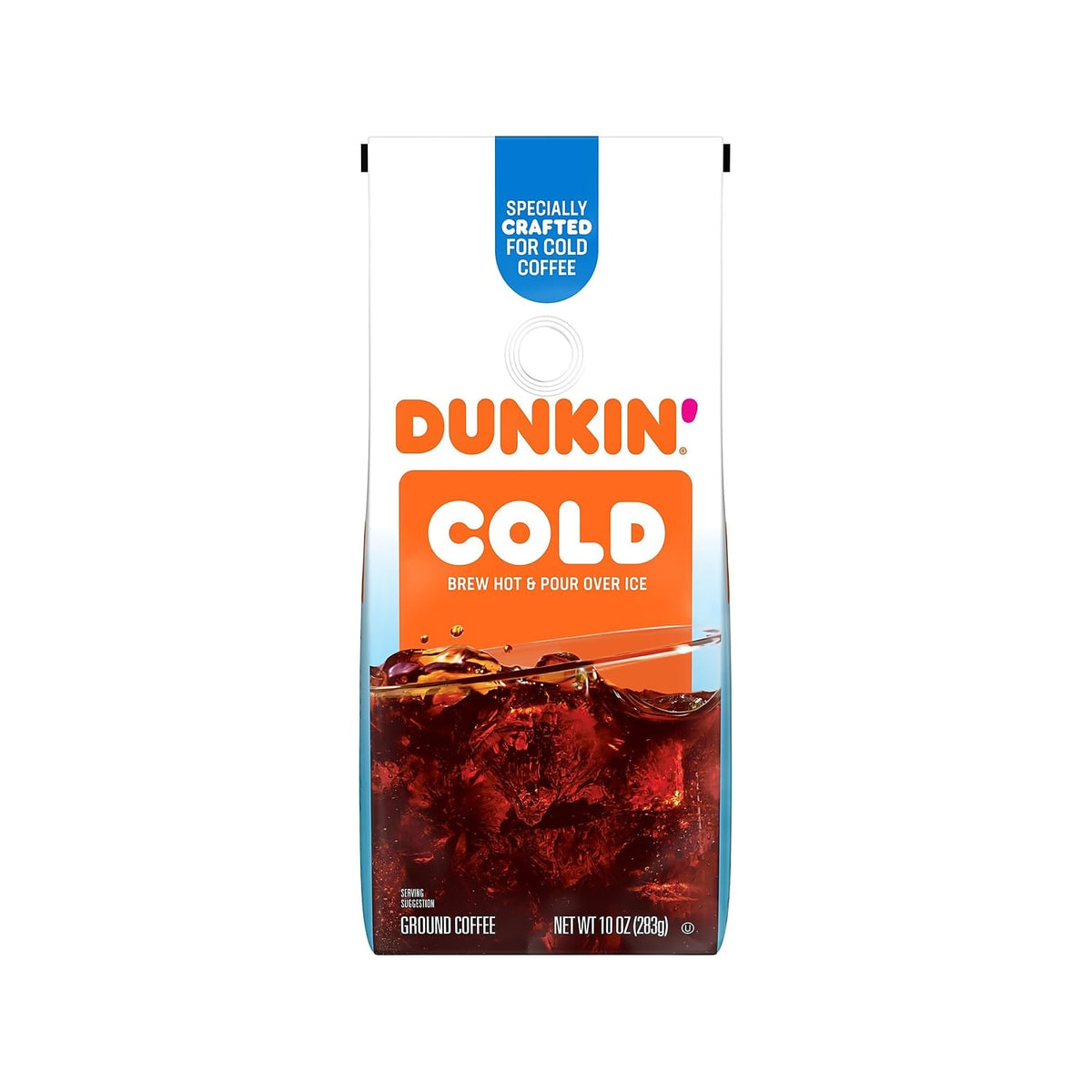 Dunkin' Cold / 10 Ounce (Pack of 1) / Brown Ground Coffee