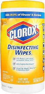 Clorox Disinfecting Wipes Lemon 3 Packs of 75 Count, 225 Count
