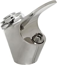 Haws 5010SS Polished Stainless Steel Push Button Bubbler Valve with Integral Adjustable Pressure Compensating Stream Regulation