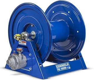 COXREELS 1125-4-450-A, Compressed Air #4 Compressed Motor Rewind Hose Reel: 1/2"x450' Hose Capacity, 3000 PSI (Hose Not Included)