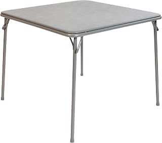 Flash Furniture Madelyn 33.5" Folding Card Table, Gray