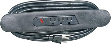 Global Industrial Plastic Cart Three Outlet Power Strip with 10' Cord