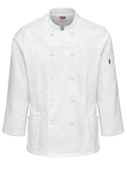 Red Kap Small / White / Deluxe Airflow Chef Coat Chef Jackets