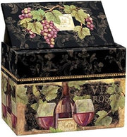Lang Gilded Wine Card Recipe Box, Small, MULTI