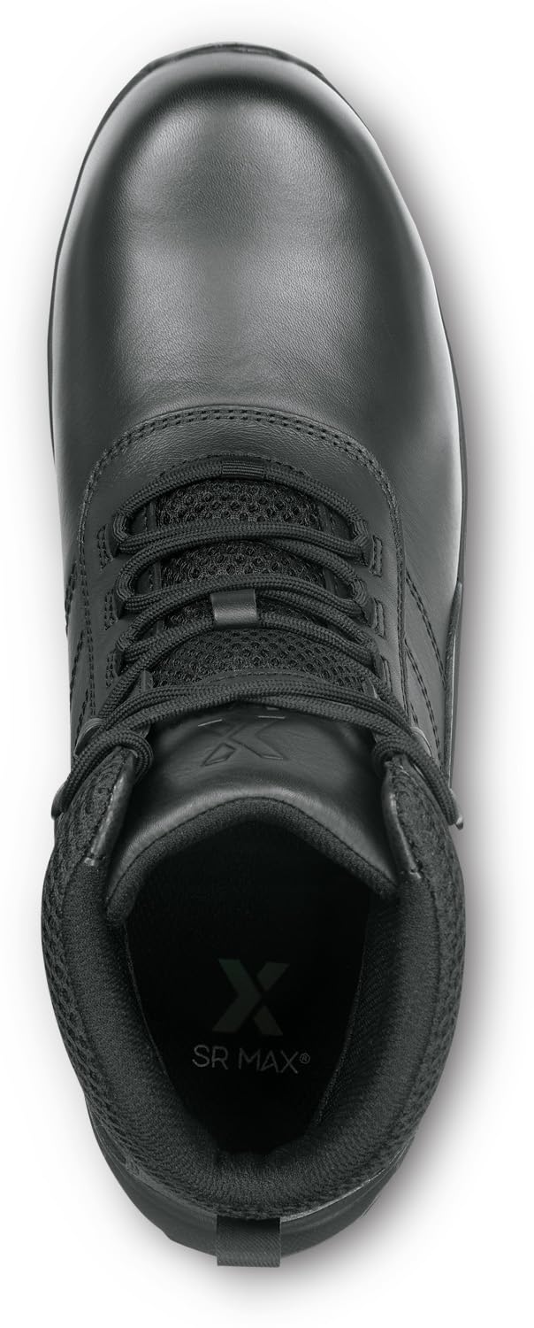 Men's Black Groton MaxTRAX Soft Toe Waterproof Hiker (12.0 EW) by SR Max – 12 X-Wide, Black, Model Men's Groton