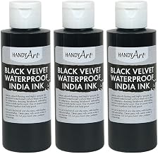 Black Velvet India Ink, 4. oz, Pack of 3