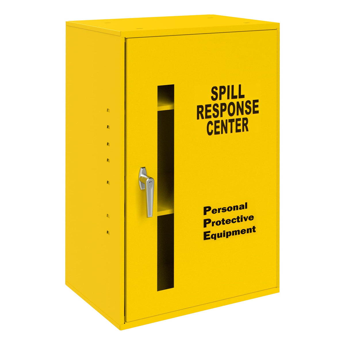 Spill Control Cabinet by Durham – 20 x 14.25 x 32.75 inches, Alloy Steel, Yellow, Model 057-50