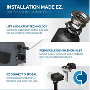 EVOLUTION 1HP 1 HP by InSinkErator – 1 HP, Plastic, Gray, Model 80022-ISE