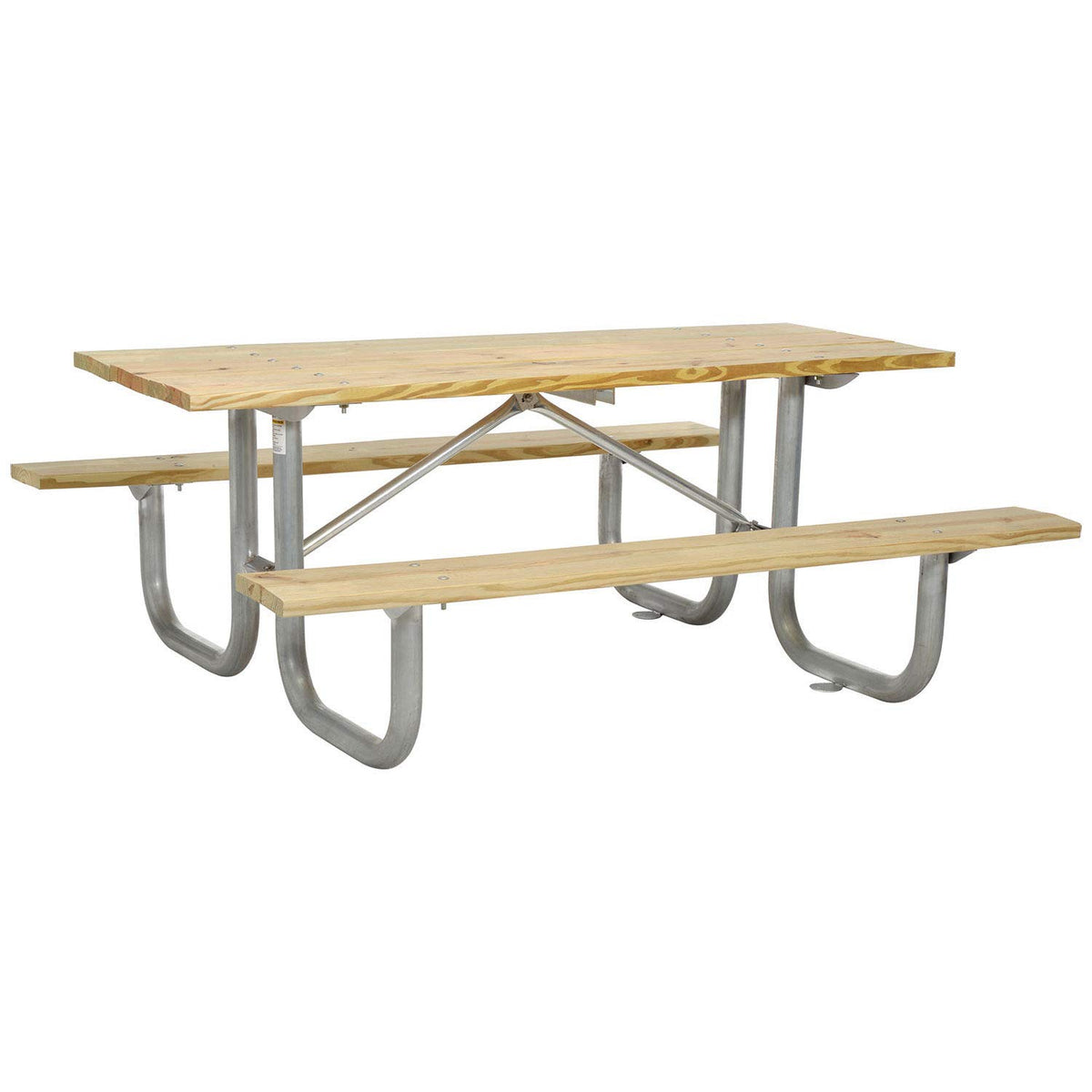 Global Industrial 6 Ft. / Natural / Industrial Picnic Tables