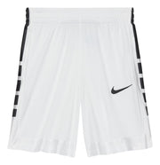 Boy's Elite Shorts White/Black by Nike – Medium, Polyester, White/Black