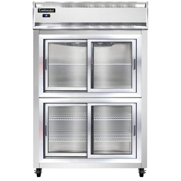 2RS-SA-SGD-HD Two Section Sliding Glass Door Refrigerator by Continental Refrigerator – Commercial Grade