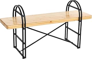 Main + Mesa Eitri Wood and Metal Bench, Nordic Fir