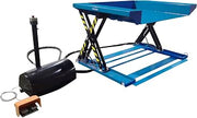 Global Industrial Floor Level Powered Lift Table, Foot Control, 48" x 50", 2000 Lb. Cap.