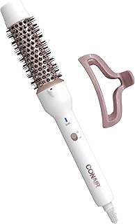 Conair Double Ceramic 1¼-Inch Thermal Brush, Heated Round Brush for Blowouts, Curls, and Waves, Ceramic Technology Eliminates Damaging Hot Spots for Smooth, Shiny Hair
