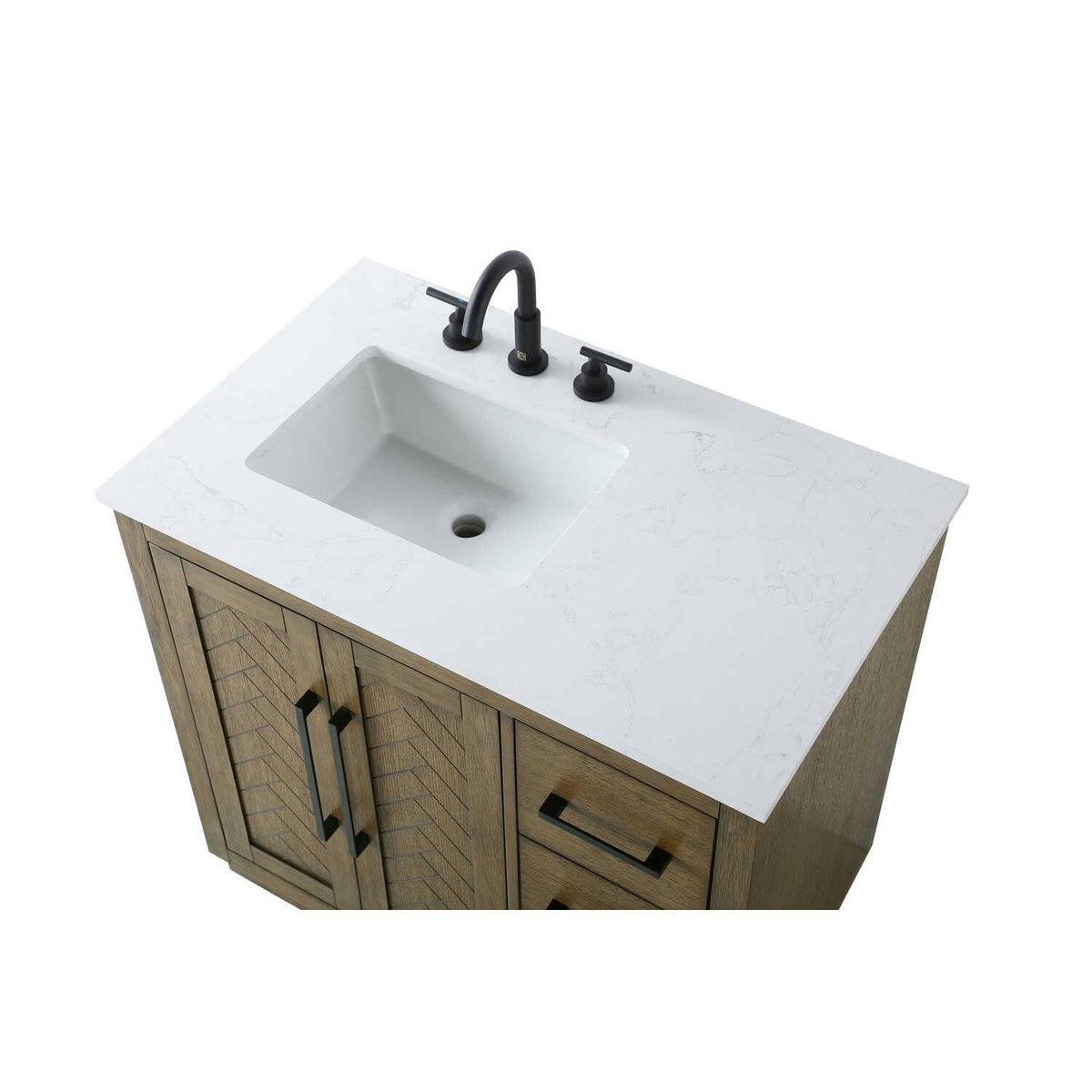 Chase Bathroom Vanity Hazel Oak by Lighting Design – Wood, Hazel Oak, Model VF29036HO