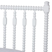Callison Spindle Platform Bed Turned Bed Frame White Full by Baxton Studio – Full Size, Rubberwood, White, Model 1.93271E+11