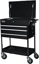 34" Professional 3 Drawer Service Cart - Black