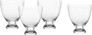 Fortessa Gala Glass, 11 Ounce Lowball Cocktail (Set of 4), Clear
