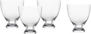 Fortessa Gala Glass, 11 Ounce Lowball Cocktail (Set of 4), Clear