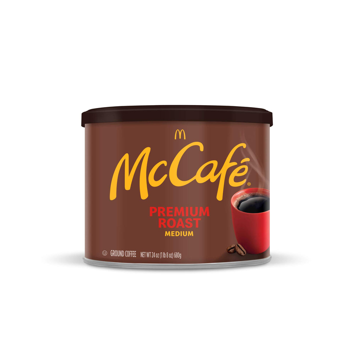 Premium Medium Roast Ground Coffee (24 oz Canister) by McCafe – 24 Ounce (Pack of 1), Model 10043000078485