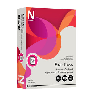 Paper Exact Index Card Stock by Neenah – 8 1/2 x 11, Paper, Gray, Model 49591