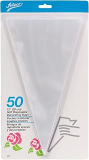Ateco 4625 12-Inch Soft Disposable Pastry Bag, 50-Pack (2)