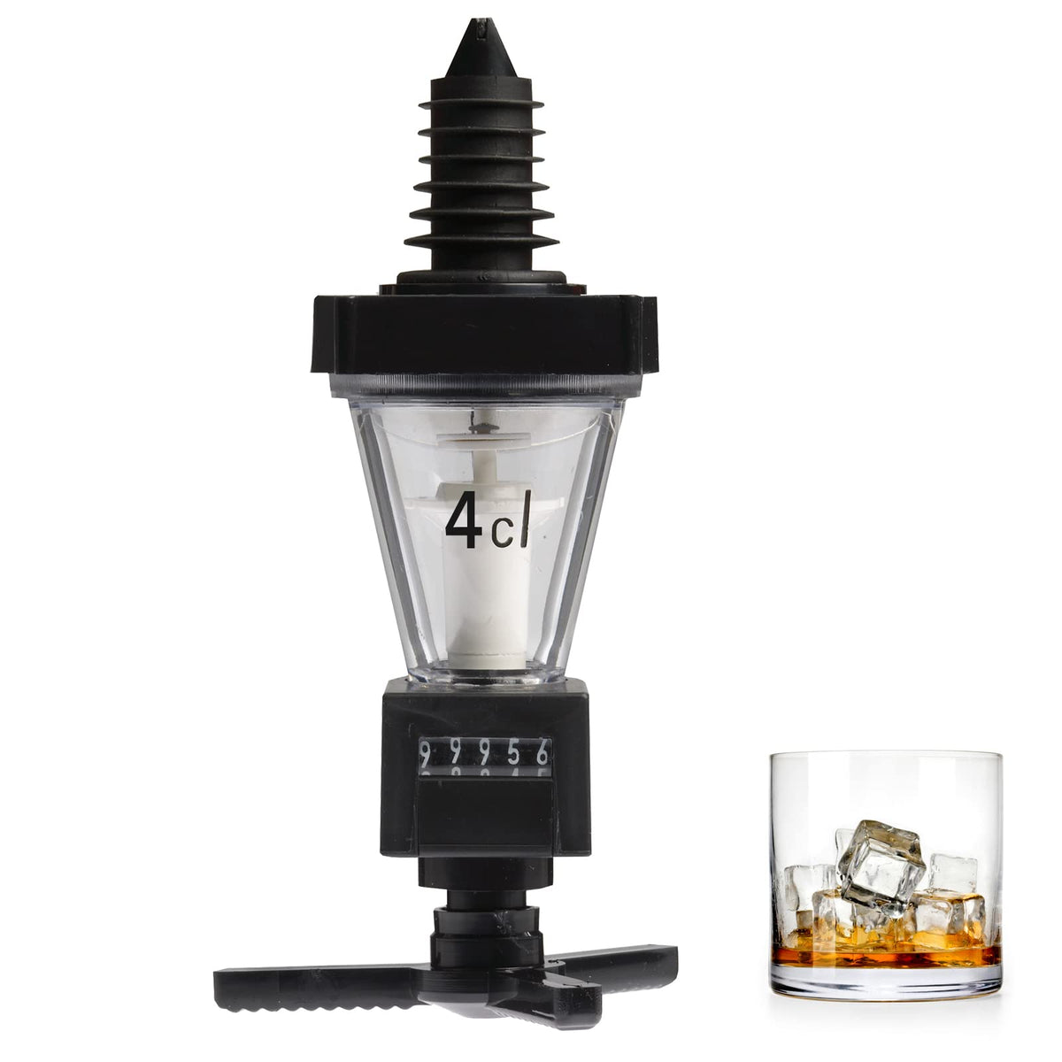 " Standard Dosing Unit with Counter by Westmark – 1.4 Ounces, 4 centiliters, Plastic, Black/Transparent, Model 94402260