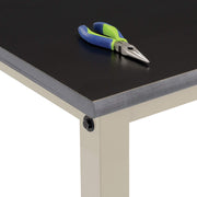 Heavy Duty Adjustable Height Lab Workbench by Global Industrial – 30"L x 72"W x 4.5"H, Steel, Tan, Model 237385LTN