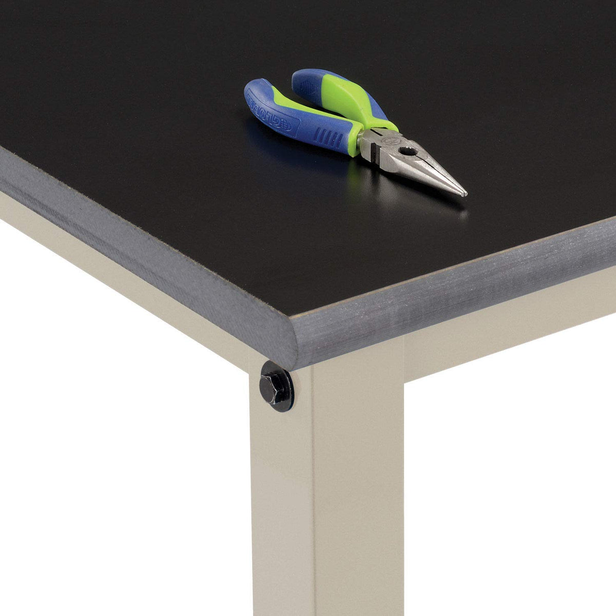 Heavy Duty Adjustable Height Lab Workbench by Global Industrial – 30"L x 72"W x 4.5"H, Steel, Tan, Model 237385LTN