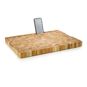 End Grain Large Smart Rectangular Cutting Board by Teakhaus – 20"L x 15"W, Teak Wood, Brown, Model 636865-1203
