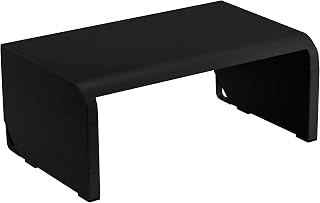 Bostitch Office Konnect Adjustable Monitor Stand Riser, 4 Height Adjustments, Built-In Cable Management, Rubber Feet - Black