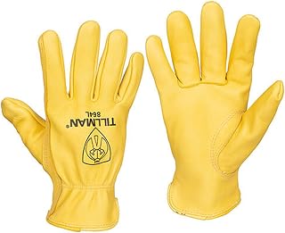 Tillman 864 Premium Top Grain Deerskin Drivers Gloves, Unlined, Large, Tan