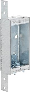 RACO 404 3-3/4-in. x 2-in. Switch Box, 1-in. Deep Switch Electrical Box, Welded with Side Stud Bracket, (1) 1/2-Inch End Knockout, (2) NMSC Cable Clamps