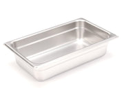 Merchandisers Pan 1/4Th by Nemco – 7.01 x 9.01 x 9.01 inches, Metal, Silver, Model 46908