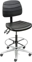 Global Industrial Deluxe 5 Way Adjustable Polyurethane Shop Stool