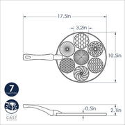 Nordic Ware Nonstick / Patterns / 7-Cavities Round