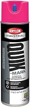 Quik-Mark™ Solvent-Based Fluorescent Hot Pink Inverted Marking Paint [Set of 12]