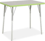 Jonti-Craft Berries 6478JCA130 Rectangle Activity Table - 24" X 36", A-Height - Freckled Gray/Key Lime/Gray
