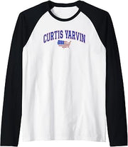 Curtis Yarvin for President 2028 Raglan Baseball Tee