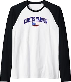 Curtis Yarvin for President 2028 Raglan Baseball Tee