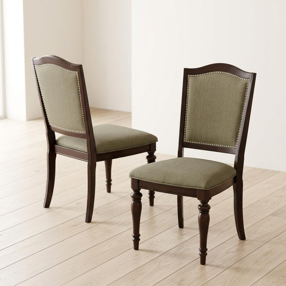 Asian Hardwood Dining Side Chairs Set of by Starlight Canyon Home – Asian Hardwood, Brown, Pack of 2